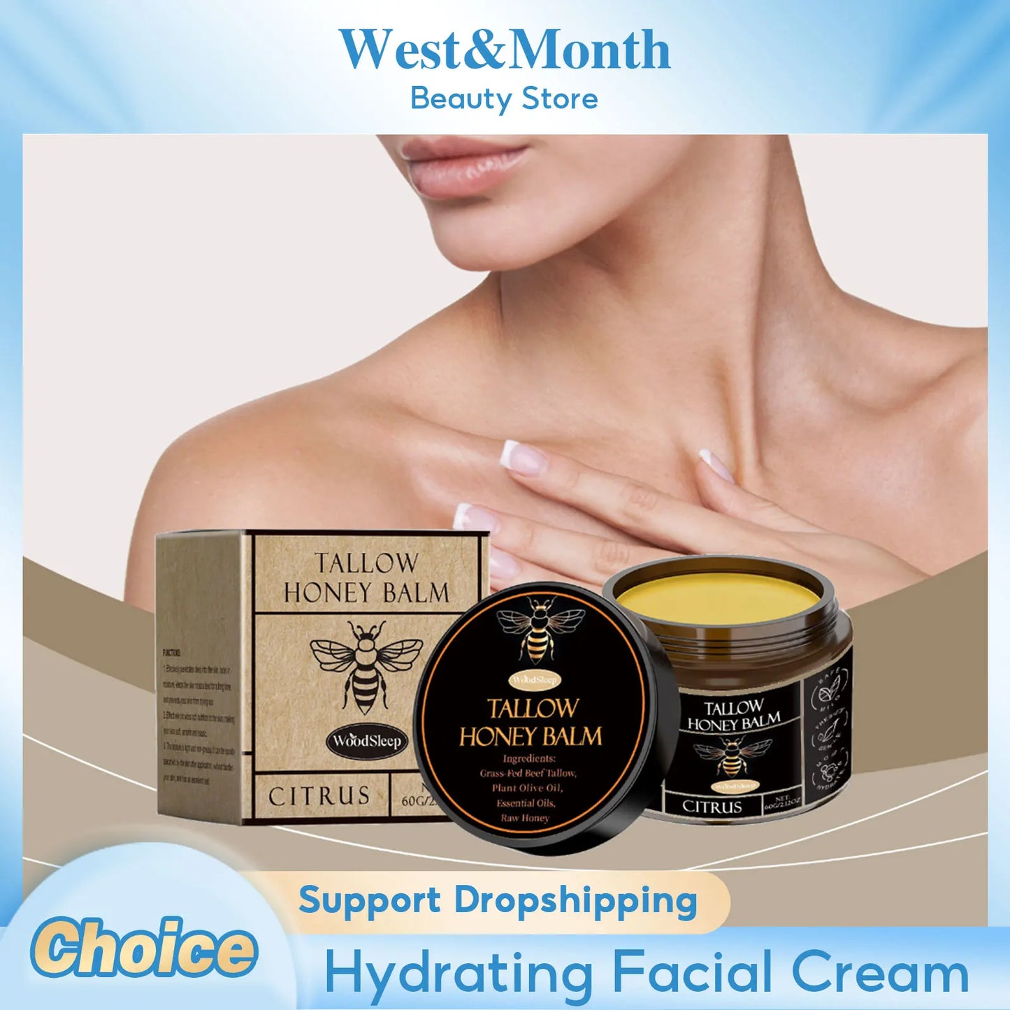 بلسم الوجه بالعسل والشحم